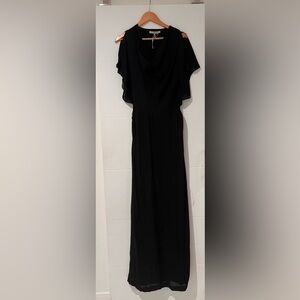Halston Heritage womens black evening dress size 10